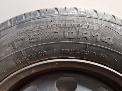 2013 Volkswagen Polo 6R MK5 14" Steel Wheel with Tyre 175/70/14 ~5mm 1J0601027P
