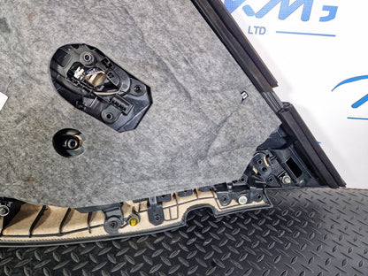 14-21 MERCEDES BENZ C200d W205 REAR PASSENGER SIDE DOOR CARD BLACK LEATHER