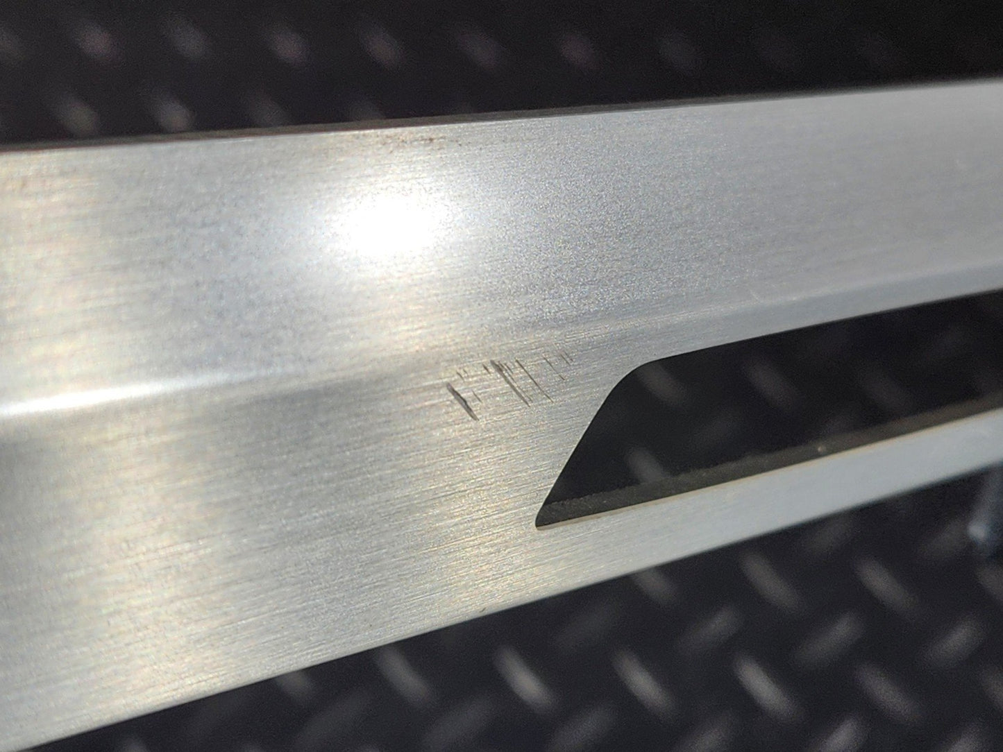16-20 AUDI Q7 4M GENUINE CHROME DASHBOARD GLOVE BOX TRIM 4M2853241B