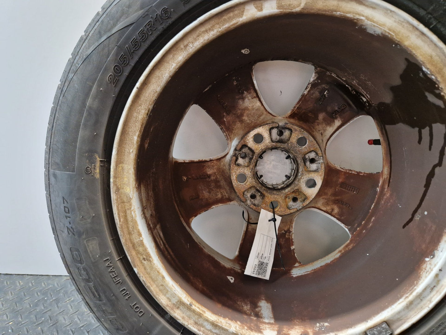 BMW 116i E87 16" Alloy Wheel with Tyre 205/55/16 ~5mm 6779696