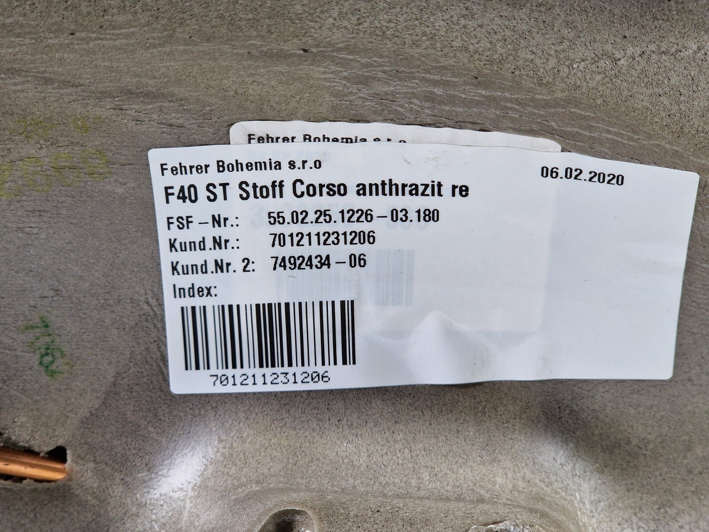 BMW 120i F40 Rear Right O/S Seat Bolster Trim 7492434