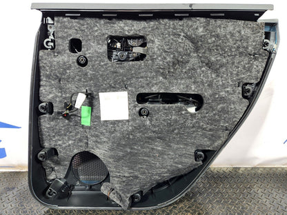 16-20 AUDI Q7 4M REAR LEFT INTERIOR DOOR CARD PANEL ALCANTARA TRIM 4M0867305