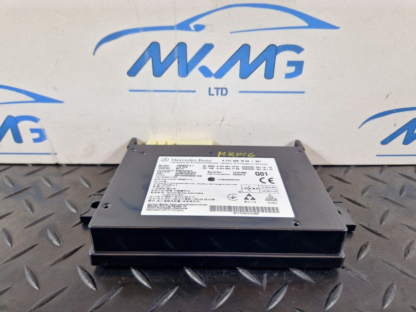 18-ON MERCEDES BENZ A CLASS W177 OEM RADIO CONTROL HEAD UNIT MODULE A2479001809