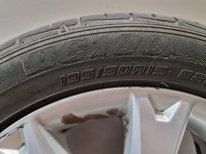Ford Fiesta MK7 15" Alloy Wheel with Tyre 195/50/15 ~3mm 8V21-1007-GA