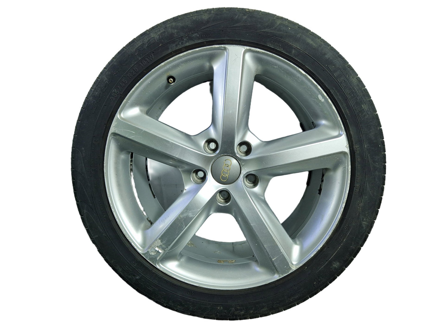 Audi Q7 4L 20" Alloy Wheel with Tyre 255/45/20 ~3mm 4L0601025BD 4L0601025BE