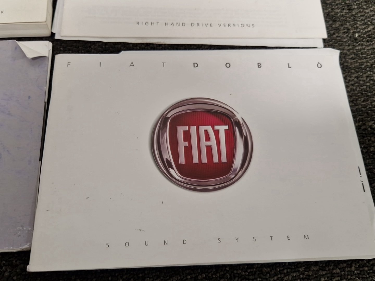 Fiat Doblo MK2 FL (263-1) Cargo Van Genuine Owners Manual Handbook Wallet