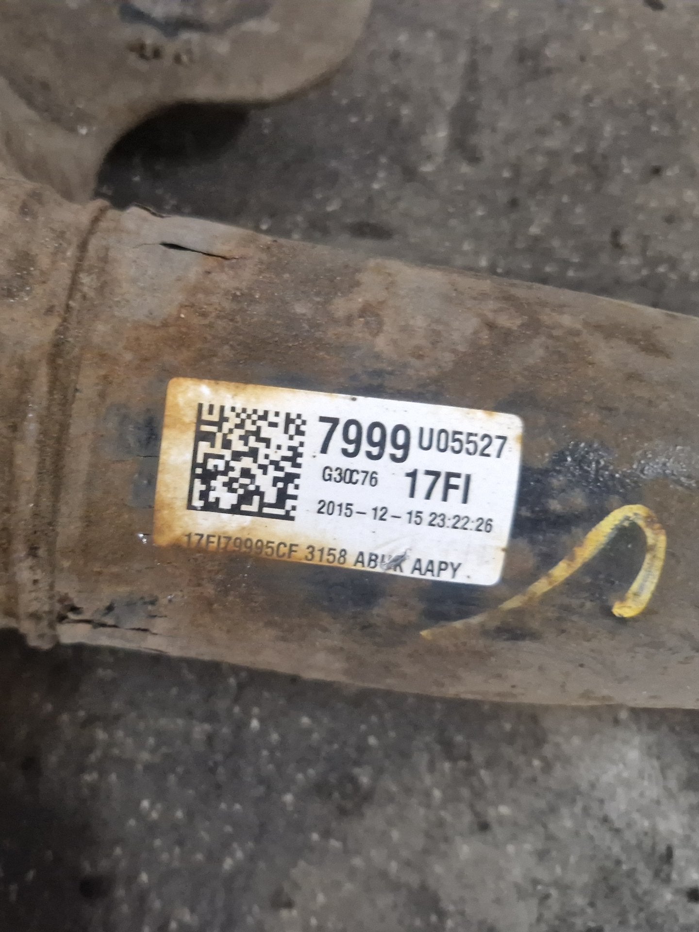 Vauxhall Mokka MK1 (G1U0) SUV 1.6L Diesel Genuine Rear Axle Assembly 95325749