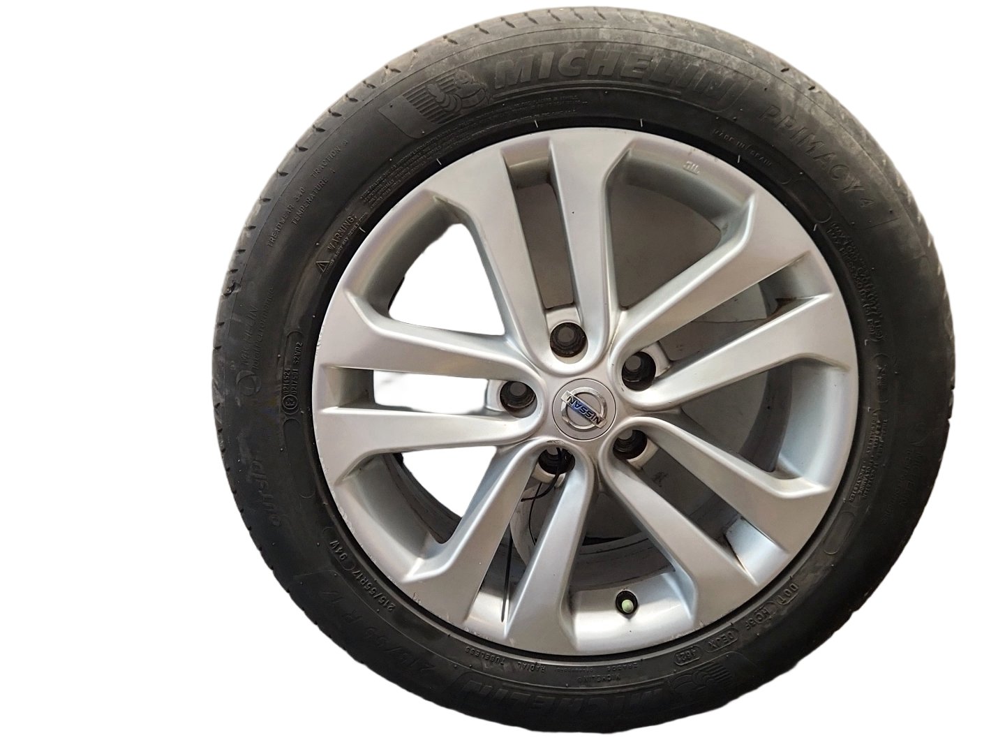 Nissan Juke MK1 (F15) 17" Alloy Wheel with Tyre 215/55/17 ~4mm