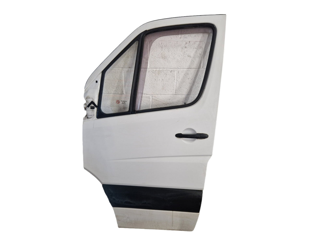 Mercedes Sprinter W906 (NCV3) Front Left N/S Complete Door in Arctic White 9147