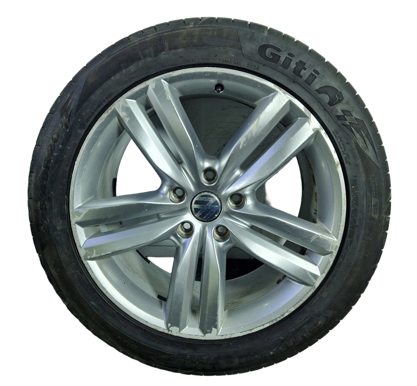 Volkswagen Touareg 20" Alloy Wheel with Tyre 275/45/20 ~6mm 7P6601025E