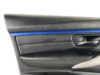 BMW 3 series F30 front left door card panel black leather