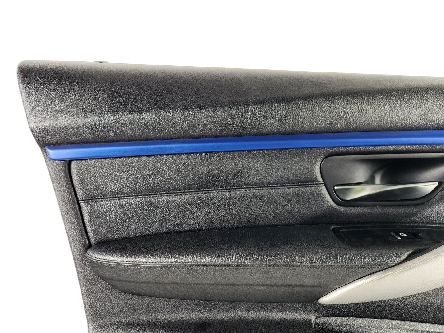 BMW 3 series F30 front left door card panel black leather