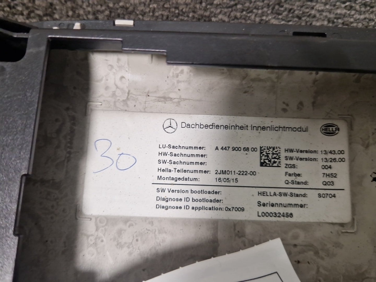 Mercedes-Benz Vito V-Class W447 Interior Roof Light A4479006800