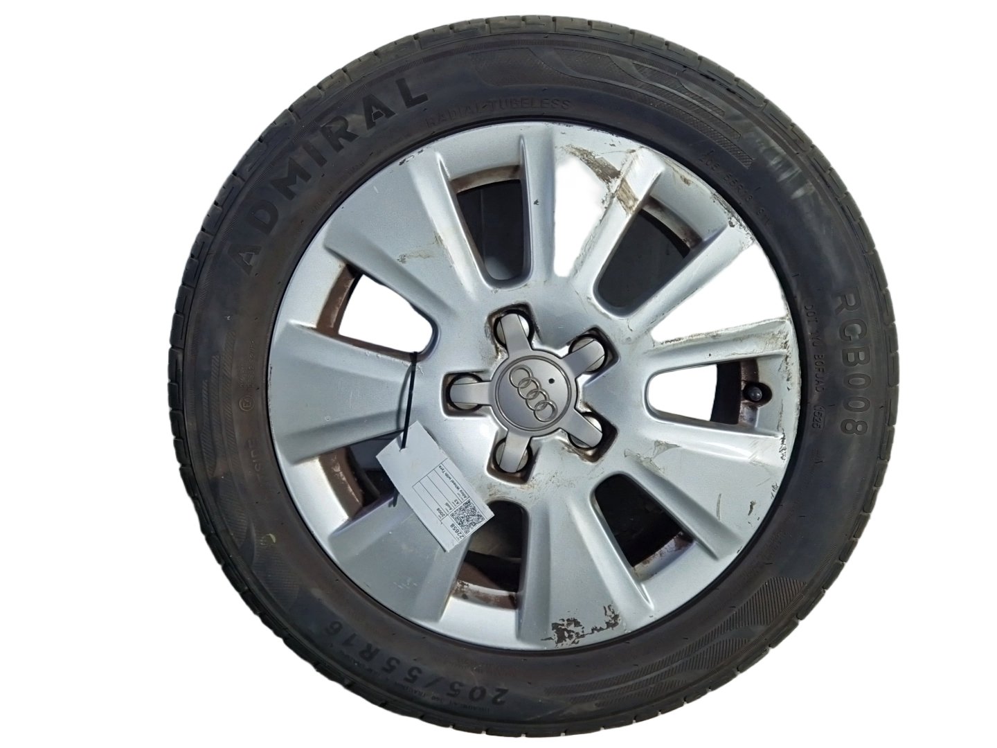 2008 Audi A3 8P 16" Alloy Wheel with Tyre 205/55/16 ~7mm 8P0601025BJ