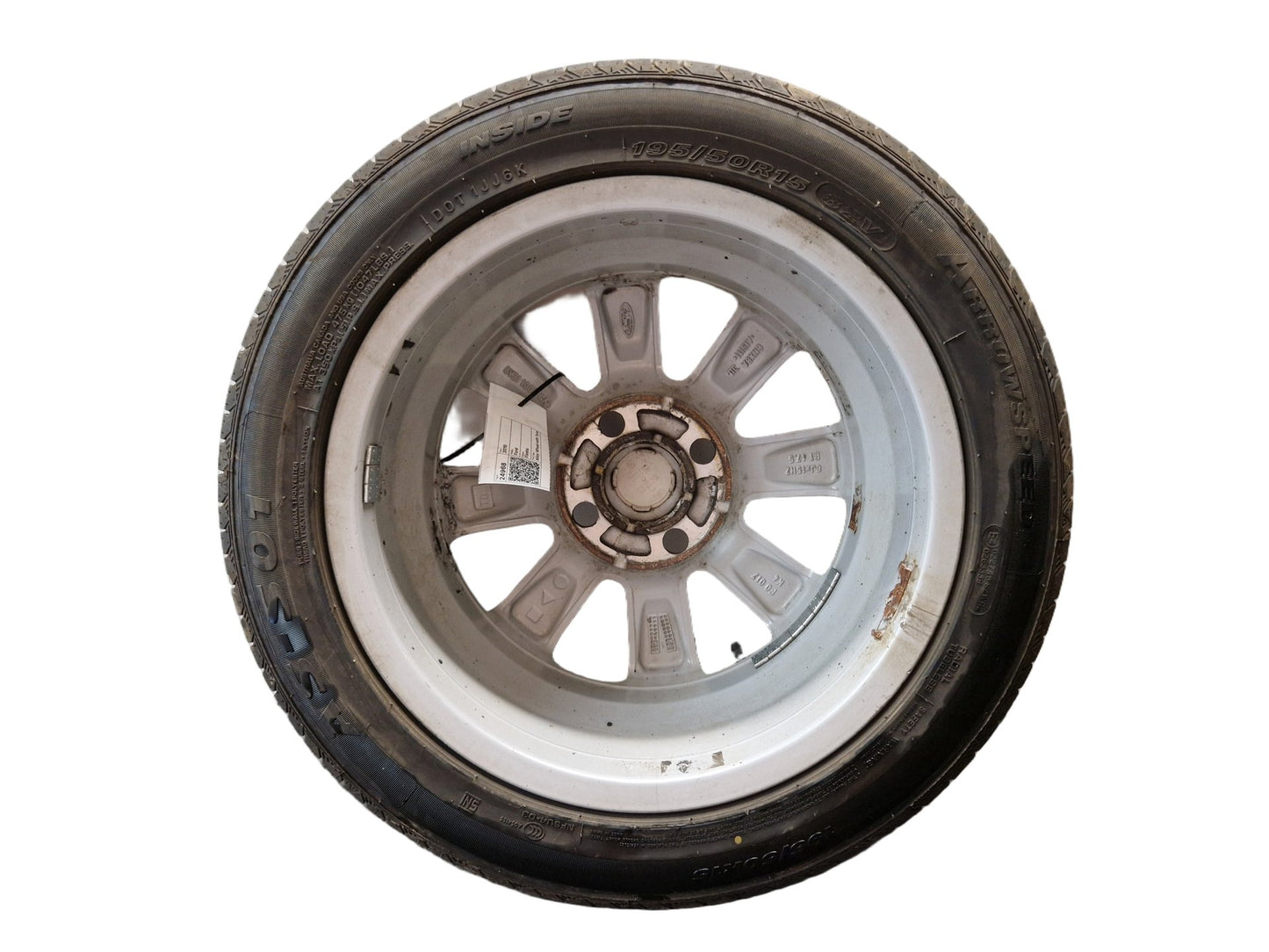Ford Fiesta MK7 15" Alloy Wheel with Tyre 195/50/15 ~6mm 8V21-1007-GA