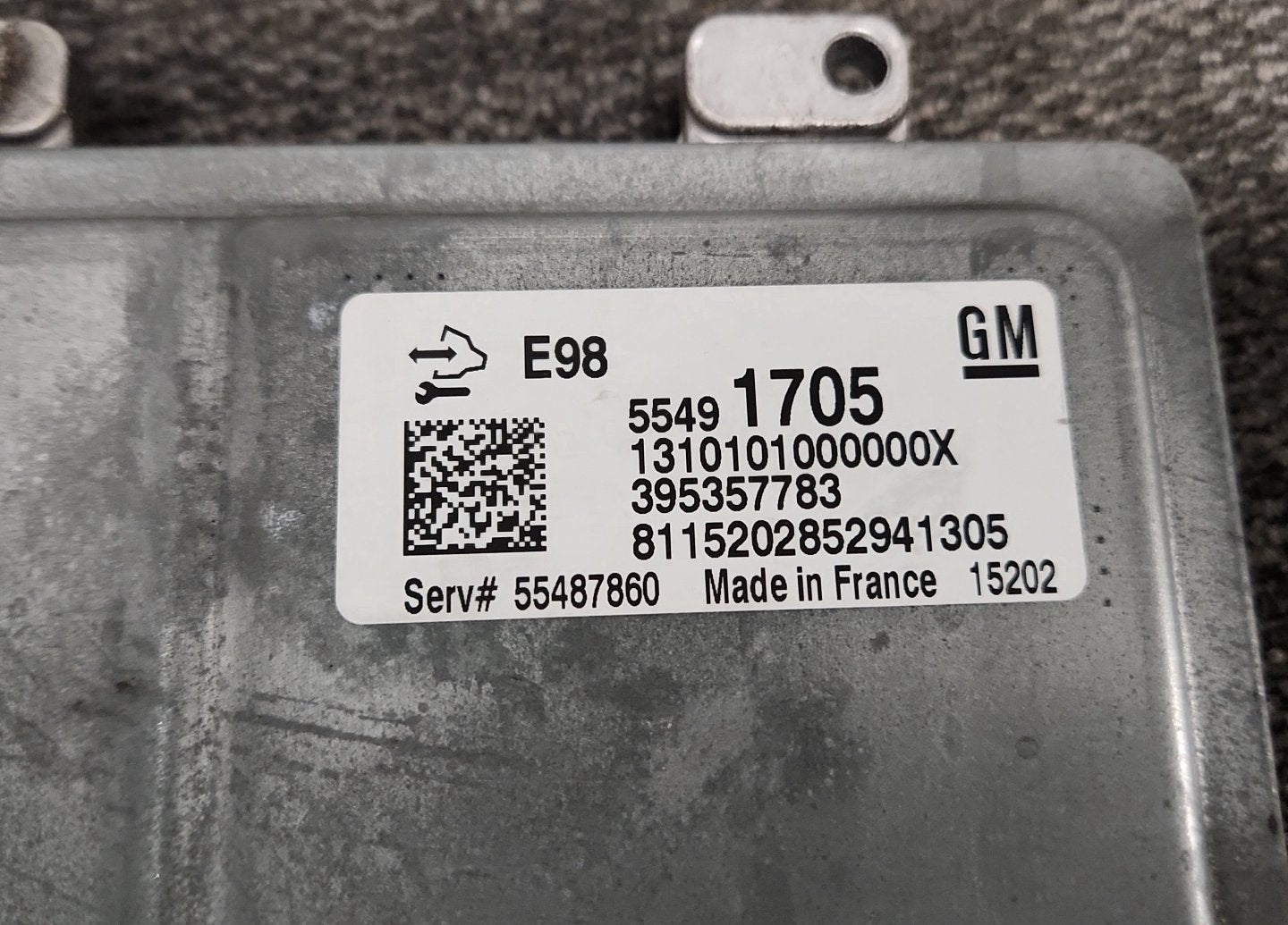 Vauxhall Mokka MK1 (G1U0) SUV Genuine Engine Control Unit ECU 55491705