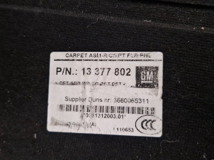Vauxhall Zafira MK3 (C) (A3470) MPV Genuine Rear Boot Floor Liner 1337780