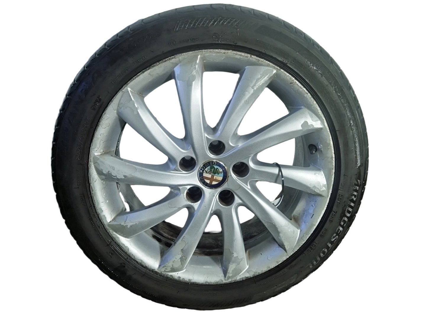 Alfa Romeo Giulietta MK3 17" Alloy Wheel with Tyre ~6mm 225/45/17 156093270