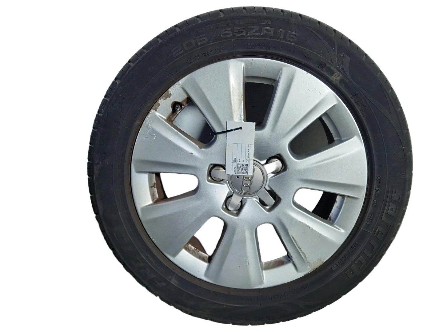 2008 Audi A3 8P 16" Alloy Wheel with Tyre 205/55/16 ~5mm 8P0601025BJ