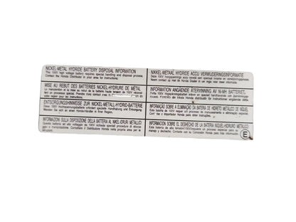 Honda Insight MK2 (ZE2) Hatchback High Voltage Battery