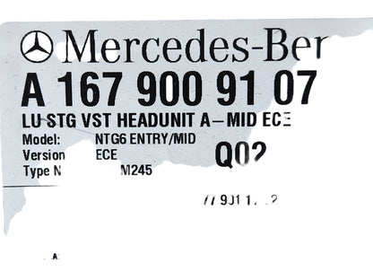 Mercedes-Benz A-Class W177 Genuine CD Radio Multimedia Head Unit A1679009107