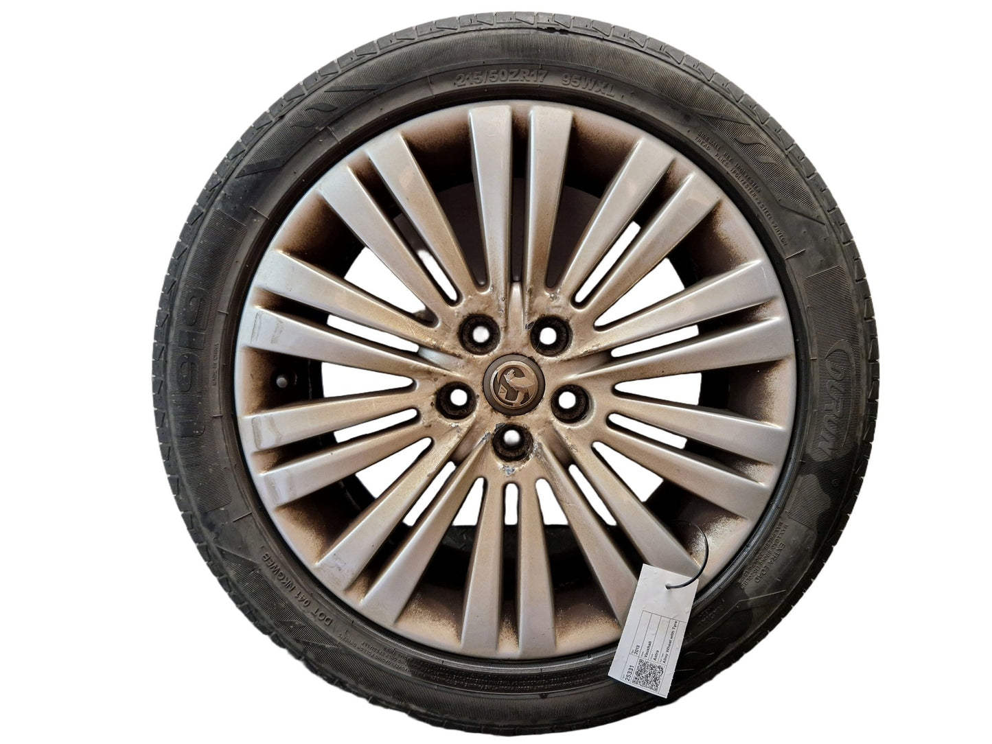Vauxhall Astra MK6 (J) (A3400) 17" Alloy Wheel with Tyre 215/50/17 ~6mm