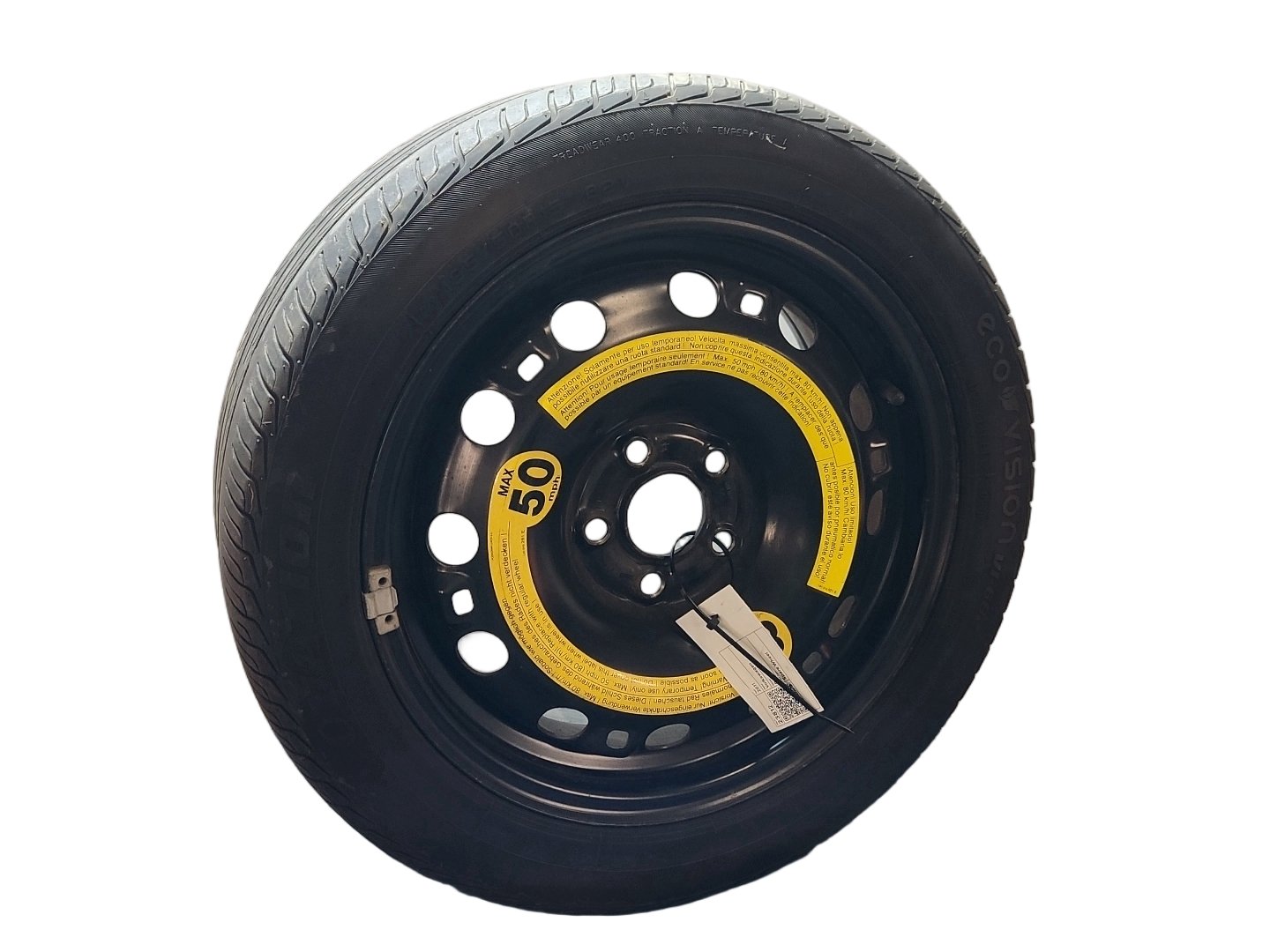 Volkswagen Polo 6R MK5 Hatchback 15" Spare Wheel with Tyre 195/50/15 6R0601027