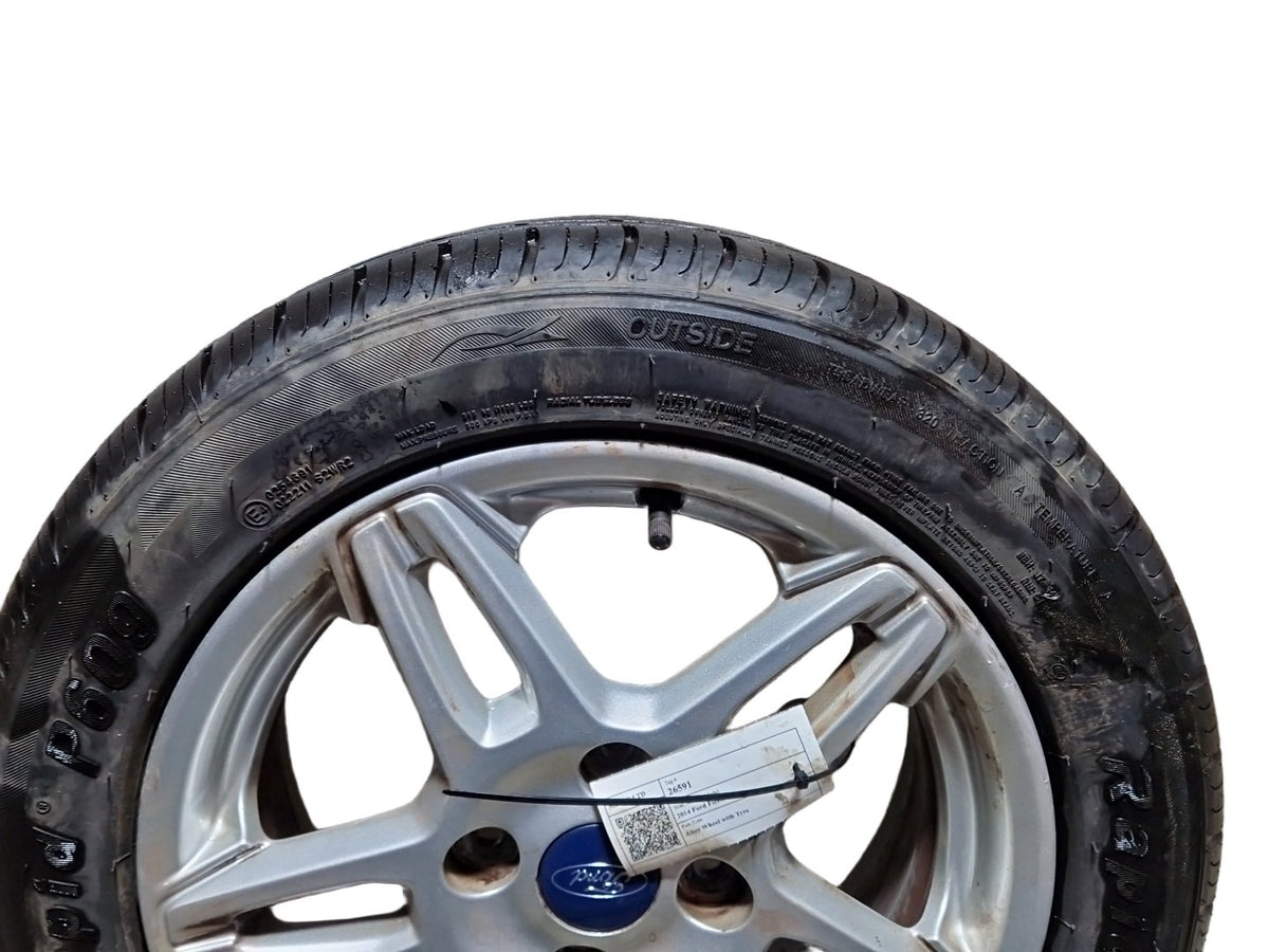Ford Fiesta MK7 15" Alloy Wheel with Tyre 195/55/15 ~6mm C1BC-1007-BB