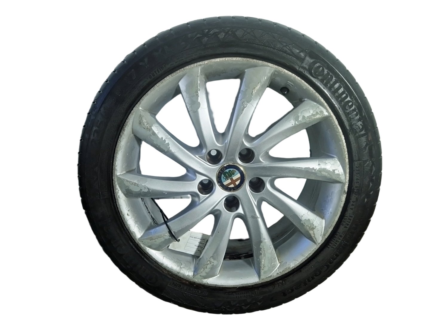 Alfa Romeo Giulietta MK3 17" Alloy Wheel with Tyre ~5mm 225/45/17 156093270