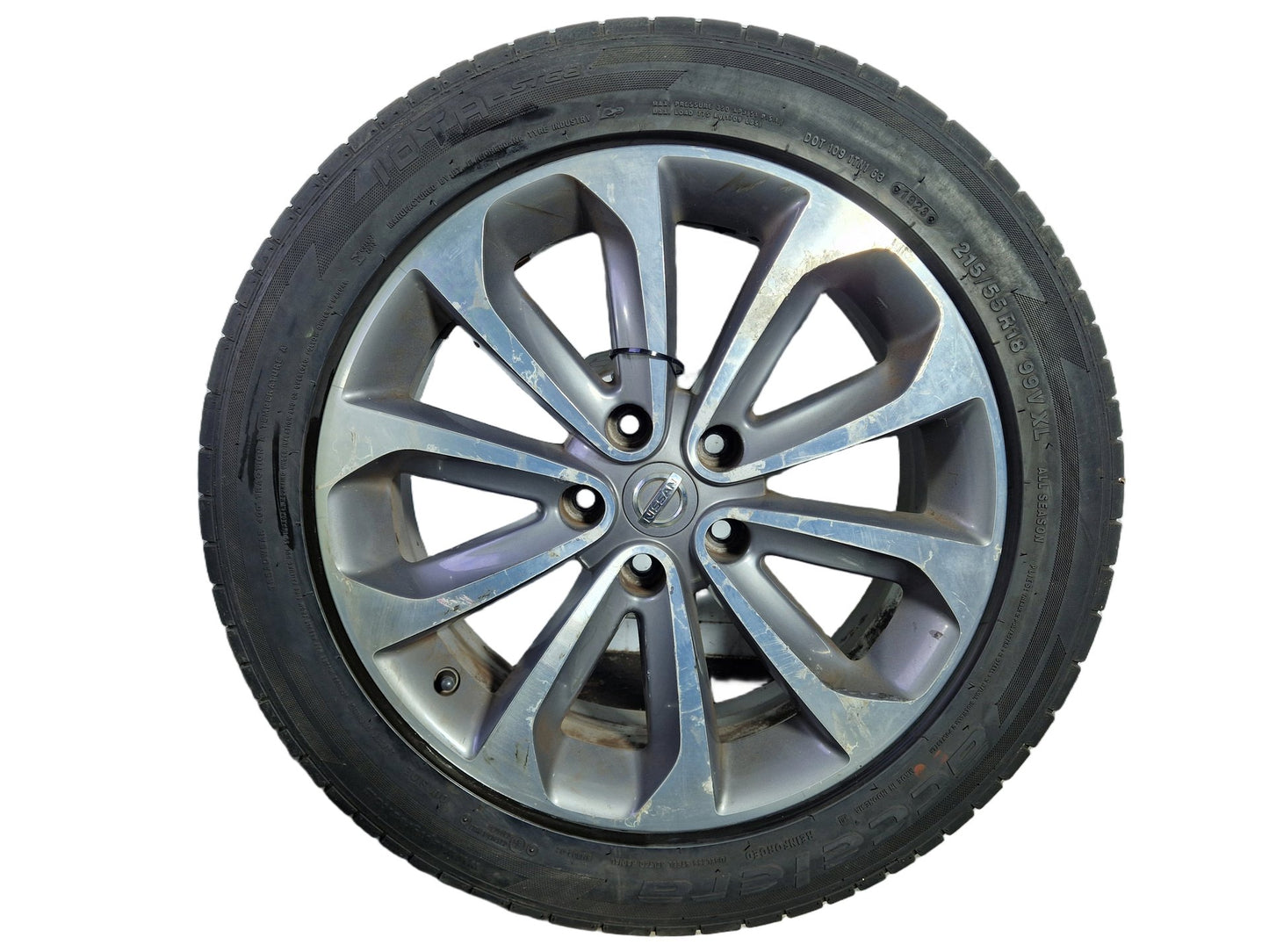 2012 Nissan Qashqai+2 MK1 FL (J10) - Alloy Wheel with Tyre