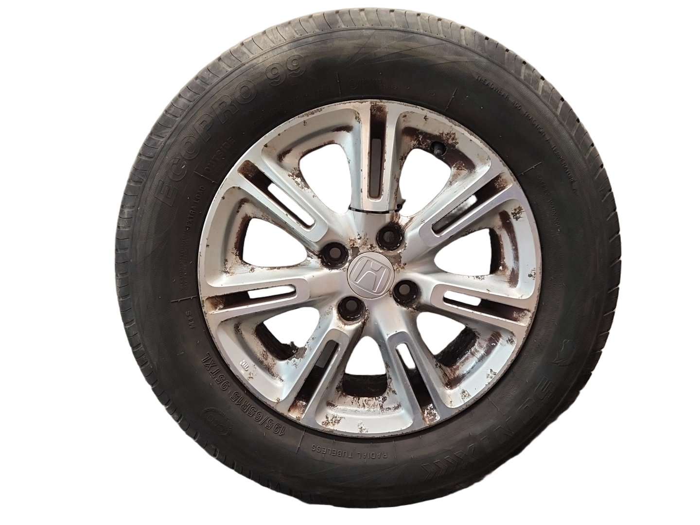 2010 Honda Insight MK2 (ZE2) 15" Alloy Wheel with Tyre 195/65/15 ~5mm
