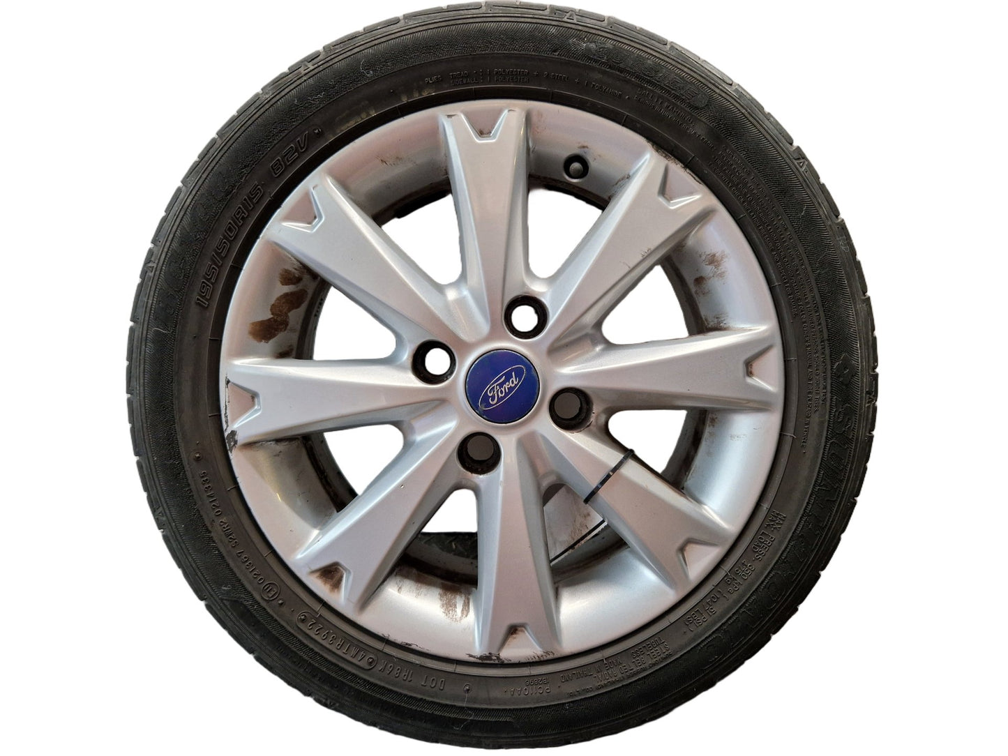 Ford Fiesta MK7 15" Alloy Wheel with Tyre 195/50/15 ~3mm 8V21-1007-GA