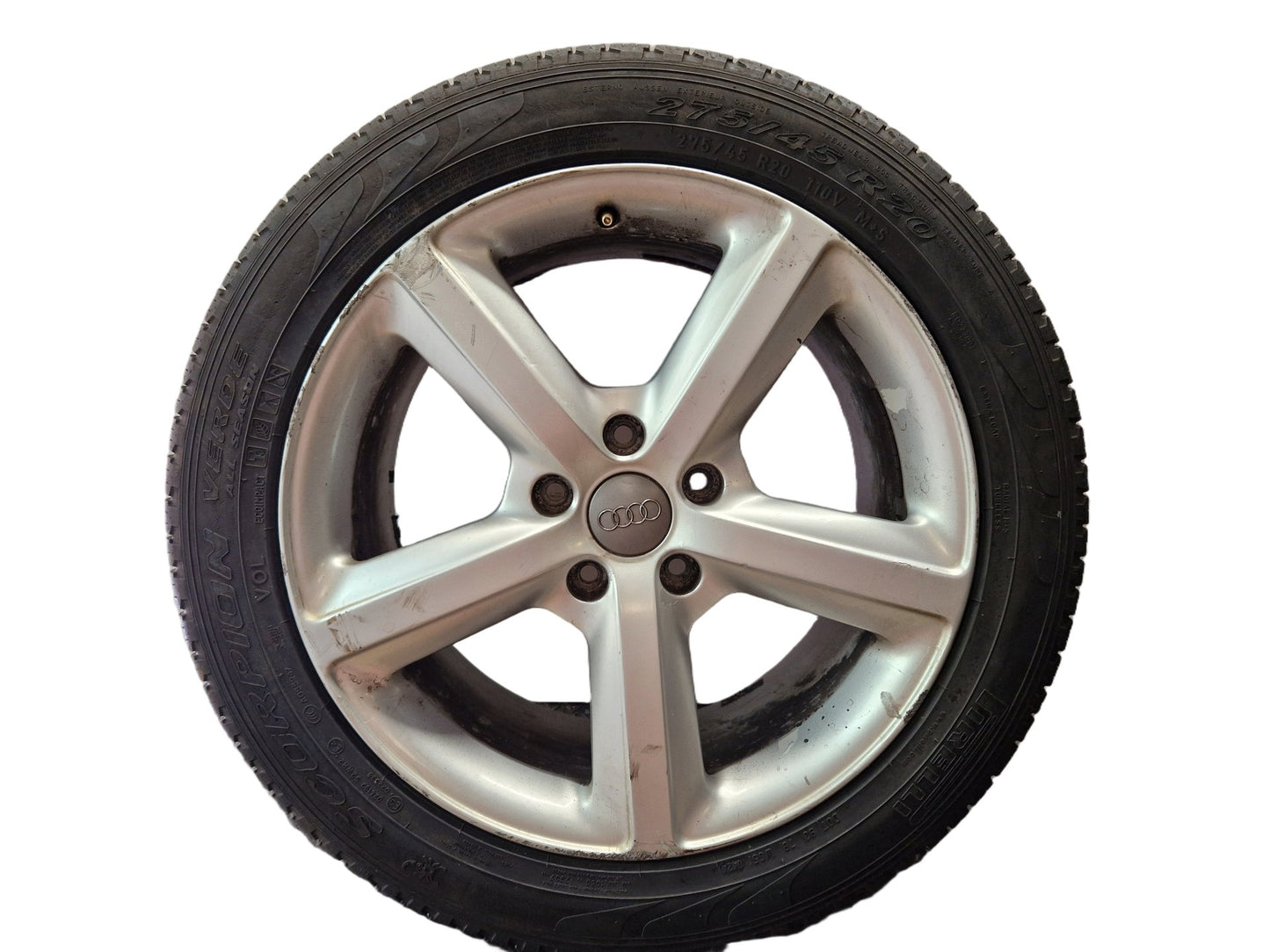 Audi Q7 4L 20" Alloy Wheel with Tyre 275/45/20 ~6mm 4L0601025