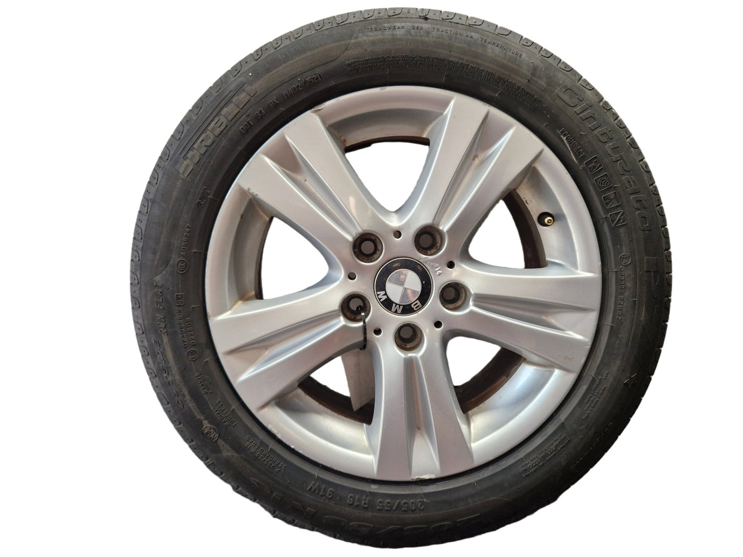 BMW 116i E87 16" Alloy Wheel with Tyre 205/55/16 ~5mm 6779696