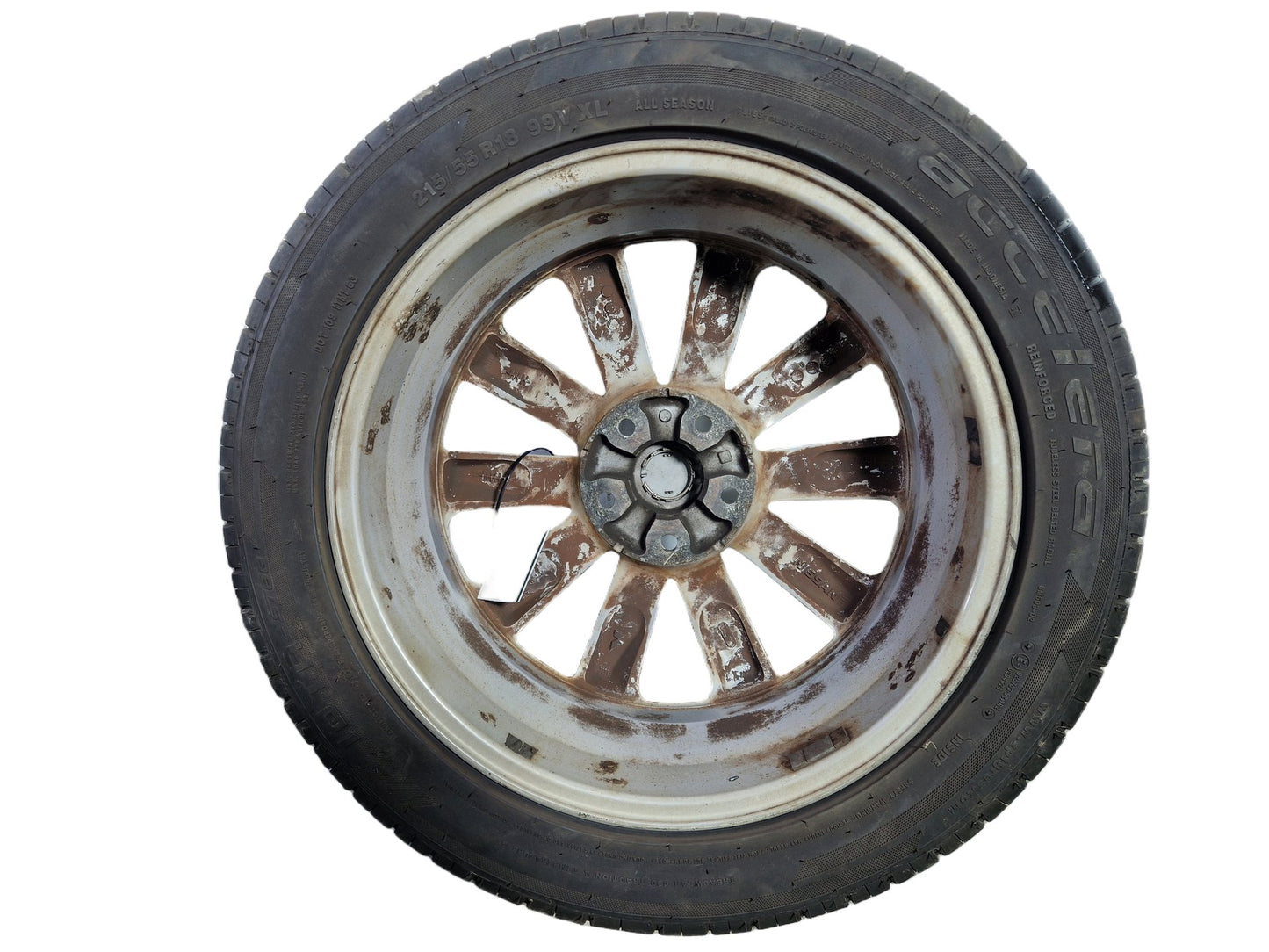 Nissan Qashqai+2 MK1 FL (J10) 18" Alloy Wheel with Tyre 215/55/18 ~3mm
