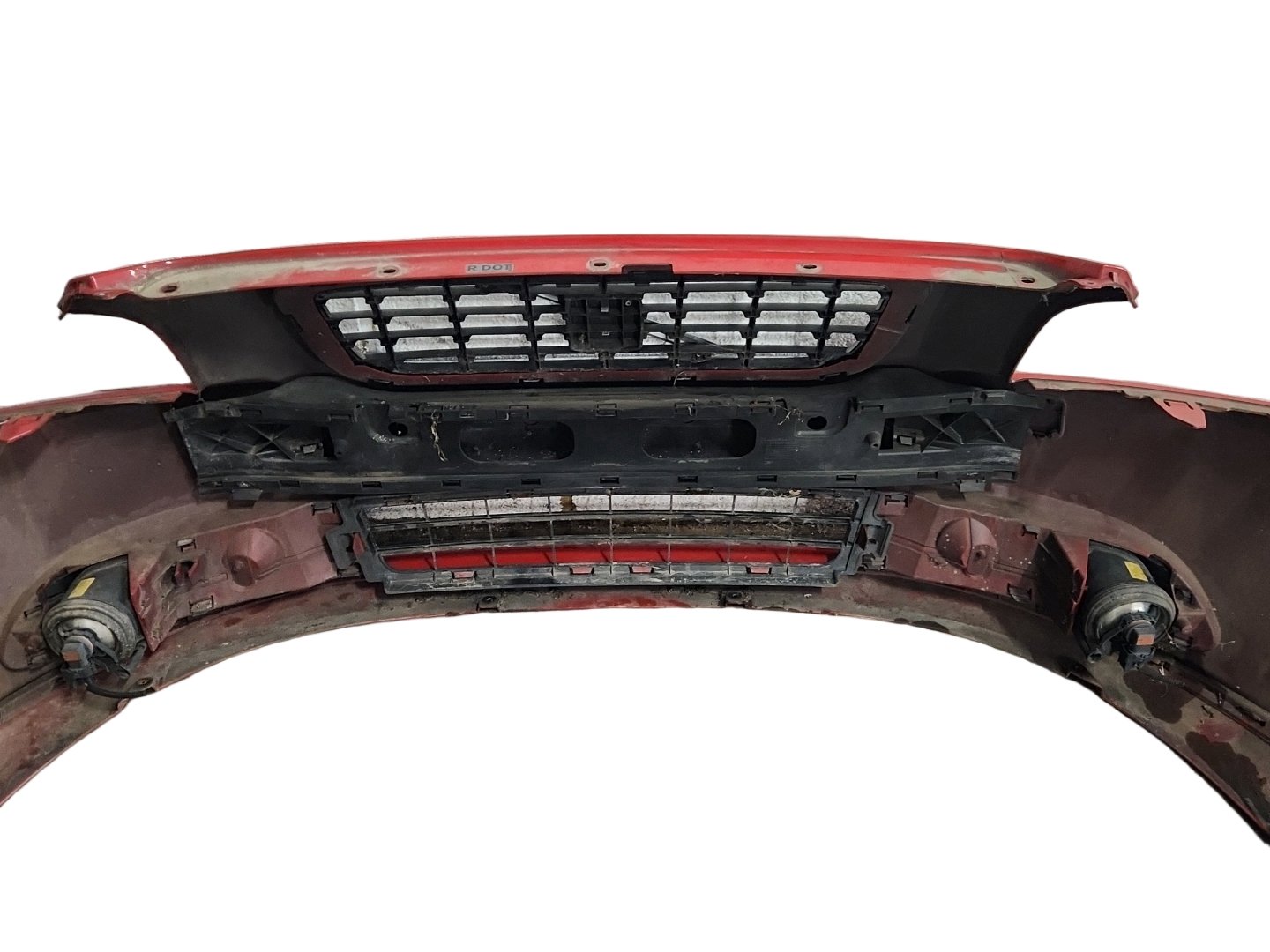 Volvo S40 MK2 (MS) Saloon Complete Front Bumper in Passion Red Solid 61200