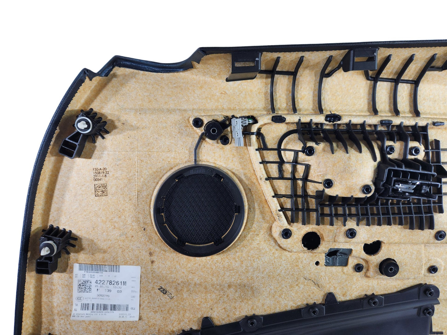 BMW 3 series F30 front left door card panel black leather