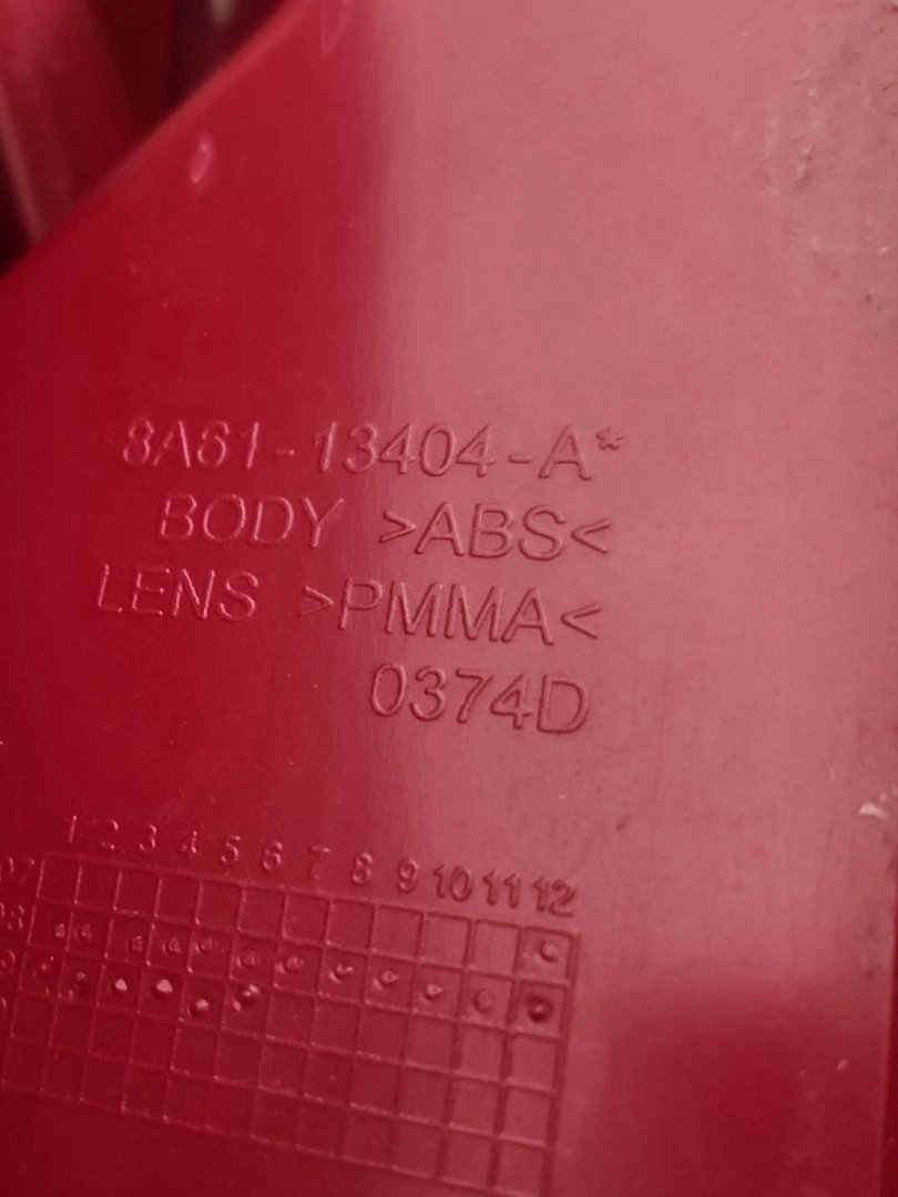 2009 Ford Fiesta MK7 (B299) Genuine Rear Right OS Driver Tail Light 8A61-13404-A