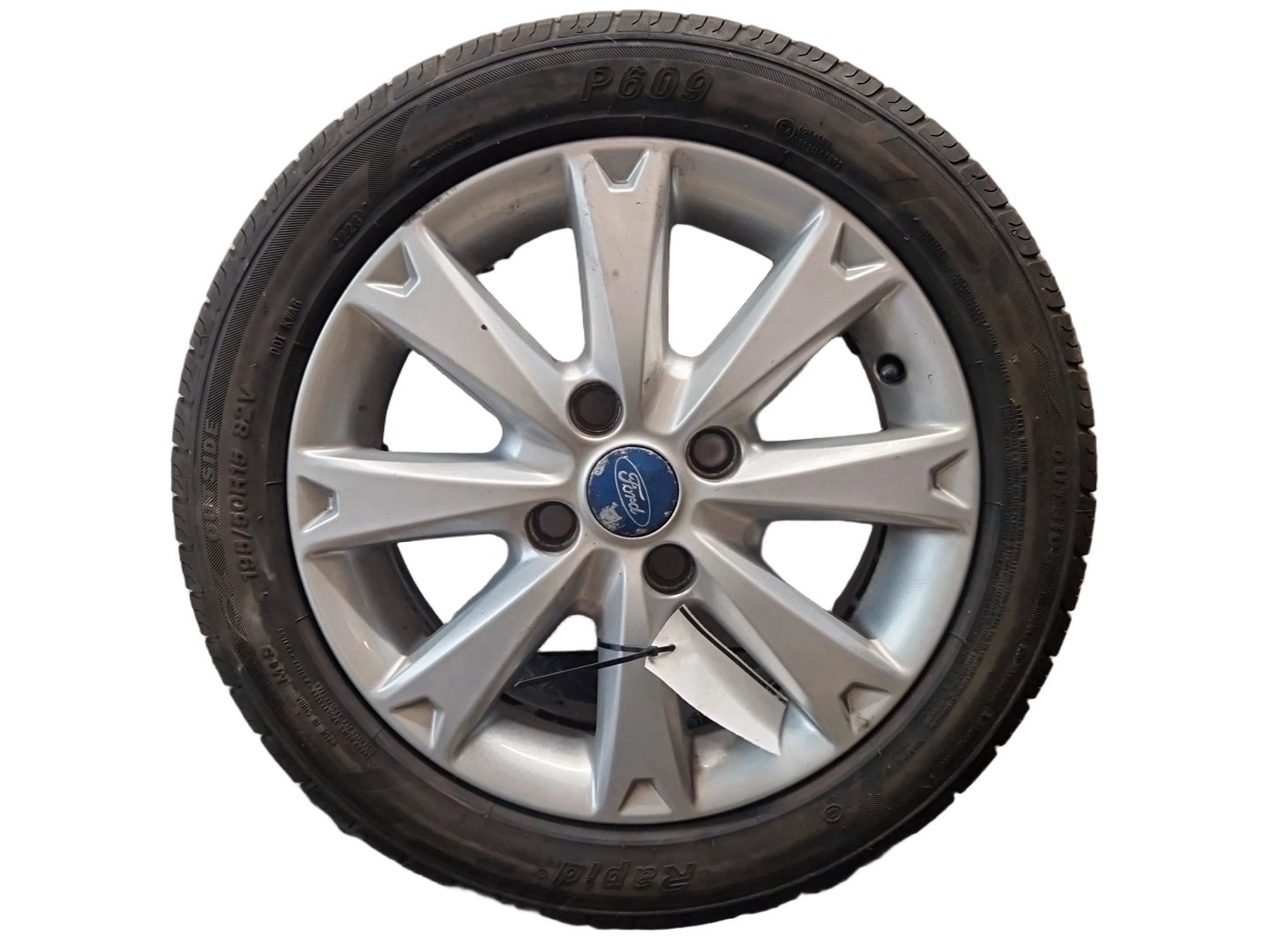 2009 Ford Fiesta MK7 (B299) 15" Alloy Wheel with Tyre 195/50/15 ~4mm 8V211007GA