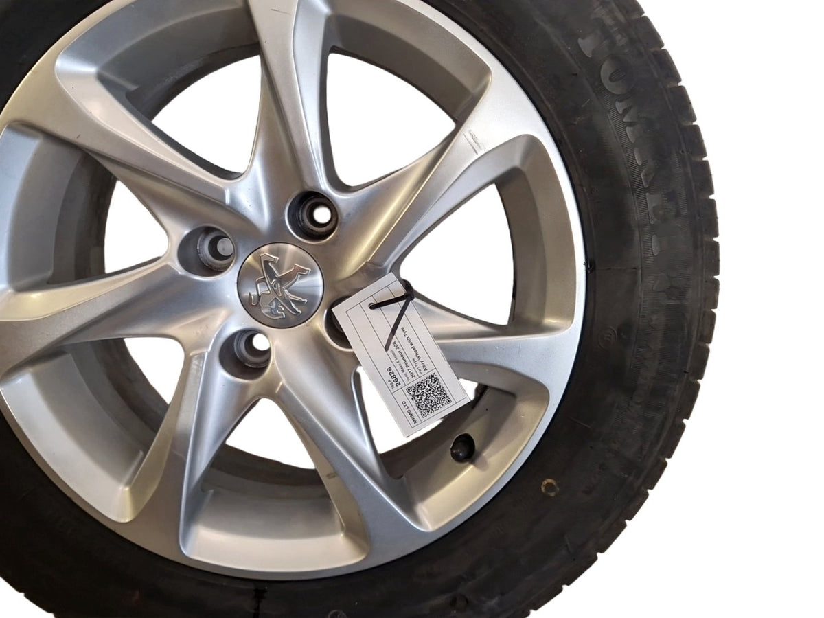 Peugeot 208 MK1 (Ph2) (IA) 15" Alloy Wheel with Tyre 185/65/15 ~5mm