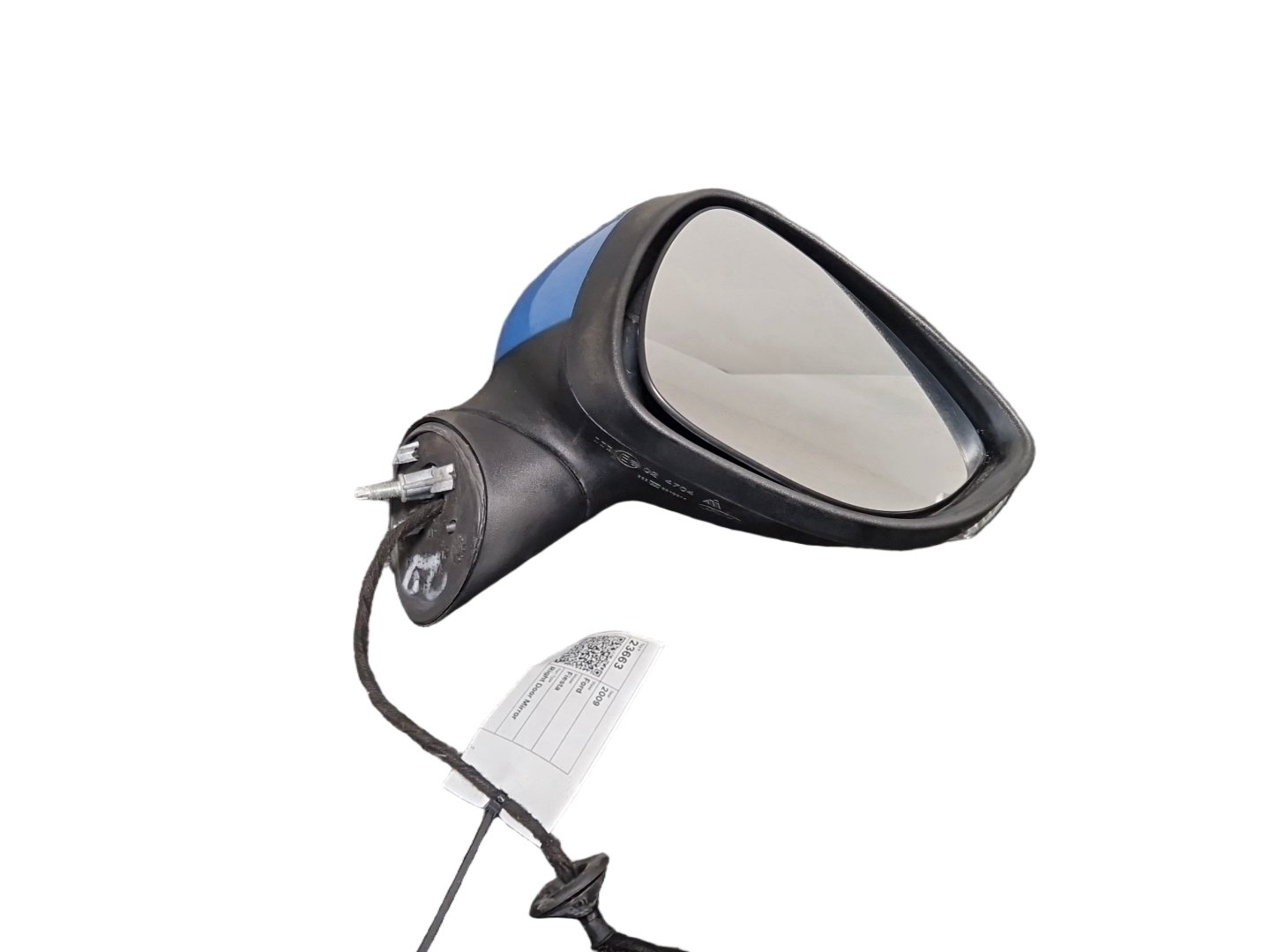 Ford Fiesta MK7 (B299) Hatchback Front Right Door Wing Mirror in Blue Vision