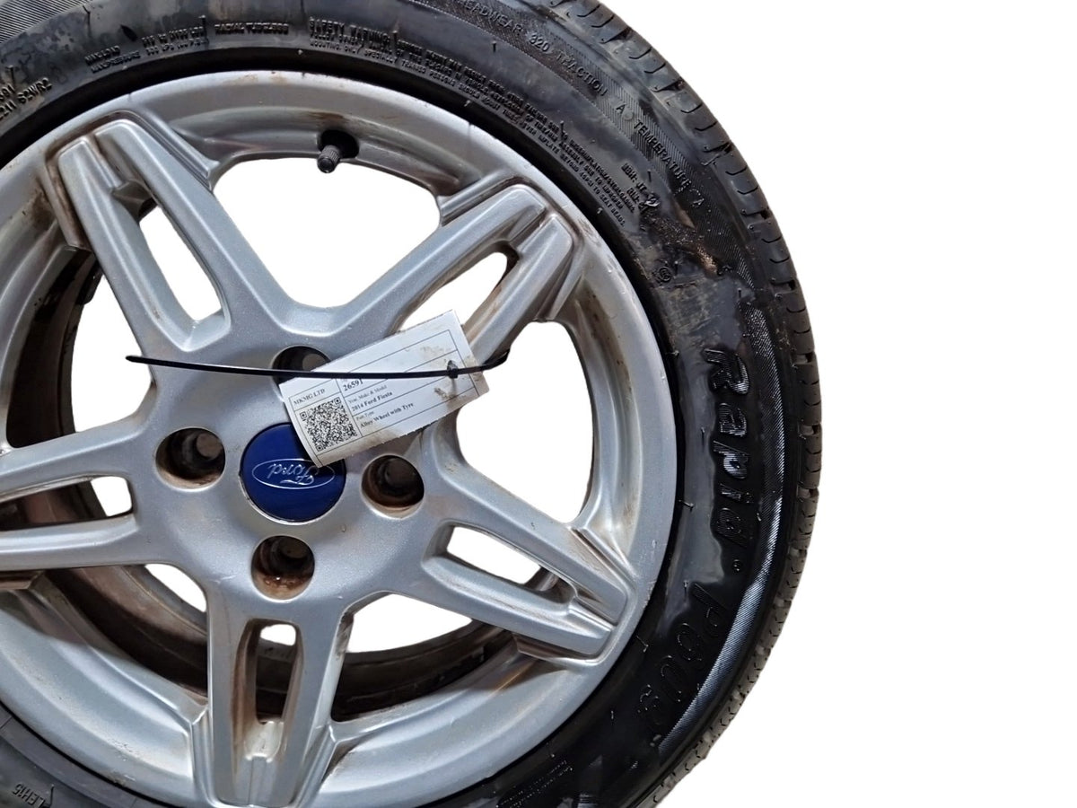 Ford Fiesta MK7 15" Alloy Wheel with Tyre 195/55/15 ~6mm C1BC-1007-BB