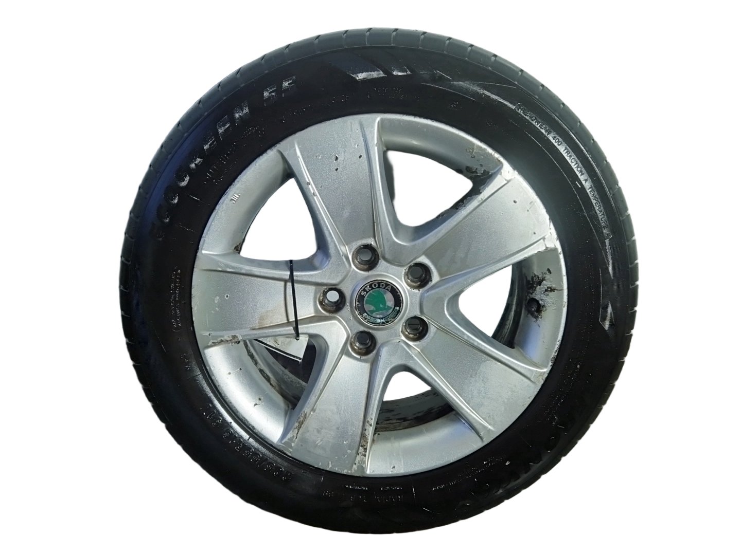 Skoda Octavia MK2 FL - 1Z 16" Alloy Wheel with Tyre ~6mm 205/55/16 1Z0601025T