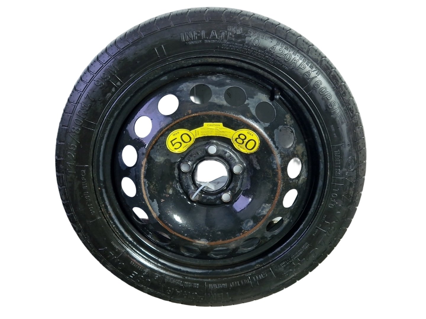 Volvo V70 MK3 Estate 17" Spare Wheel 125/80/17 3mm
