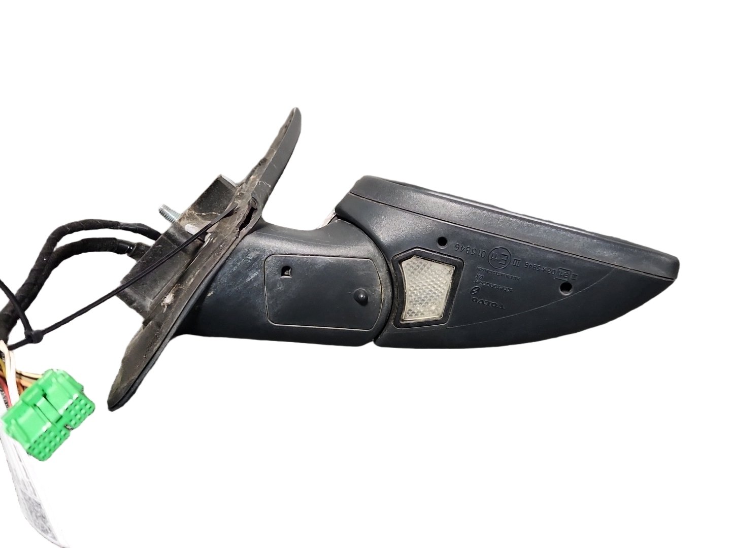 Volvo S60 MK1 Saloon Front Right O/S Door Wing Mirror in Silver Metallic 42600