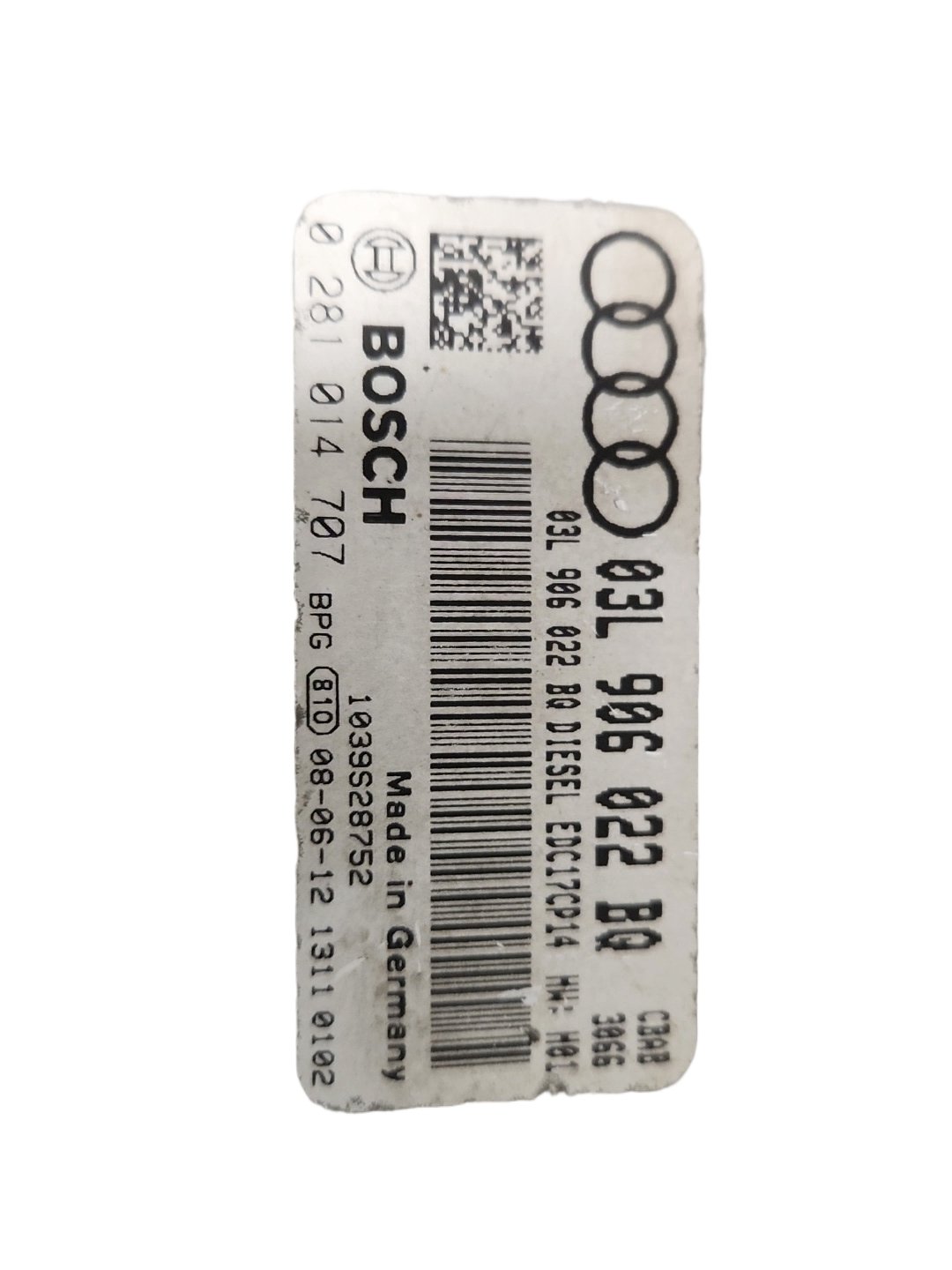 Audi A3 8P Hatchback Genuine Engine Control Module Unit ECU 03L906022BQ