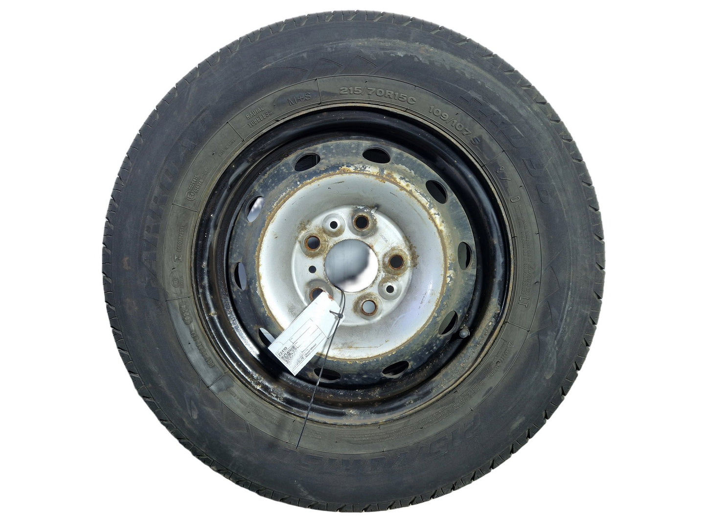 Peugeot Citroen 15" Steel Wheel with Tyre 215/70/15 ~7mm 1374096080