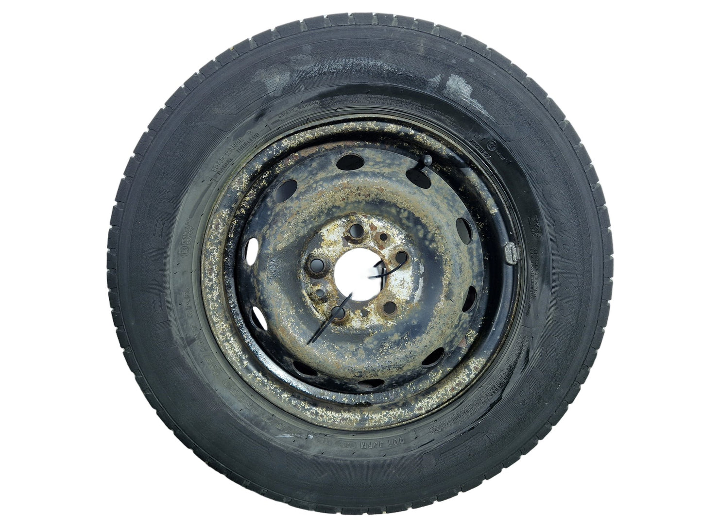 Peugeot Citroen 15" Steel Wheel with Tyre 215/70/15 ~5mm 1374096080