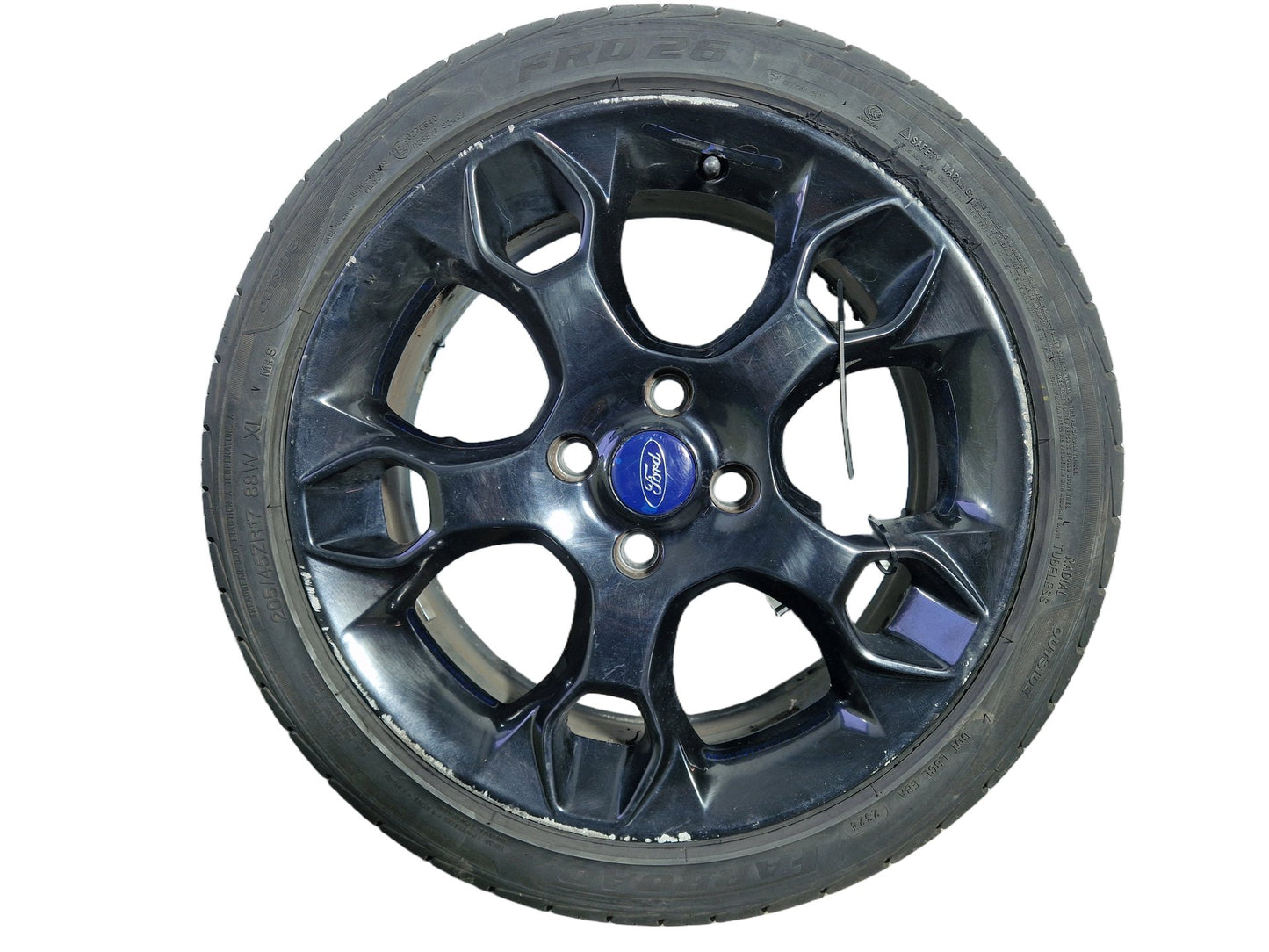 Ford Fiesta MK7 (B299) 17" Alloy Wheel with Tyre 205/45/17 ~6mm