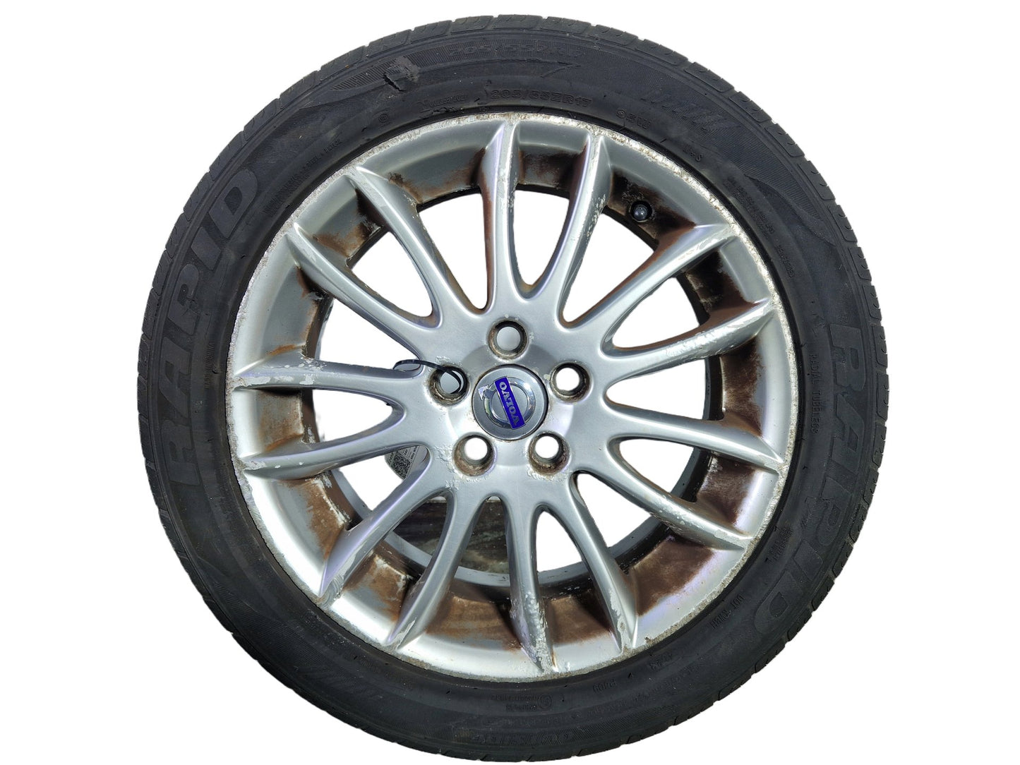 Volvo S40 MK2 (MS) 17" Alloy Wheel with Tyre 205/55/17 ~4mm 30671414
